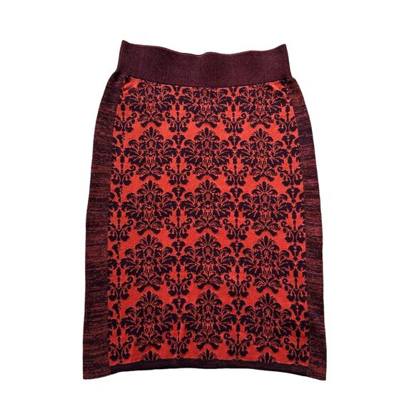 Anthropologie Dresses & Skirts - Moth Anthropologie red, orange & black knit pencil skirt size XS
